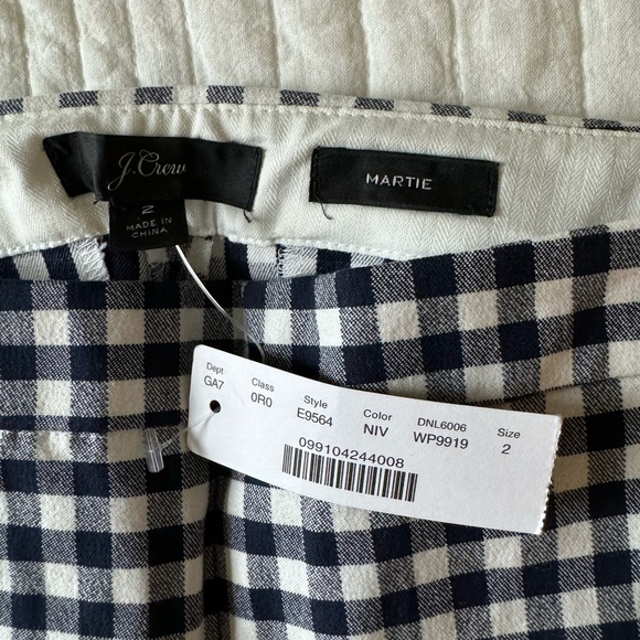 NWT J. Crew Martie pants - Picture 2 of 2